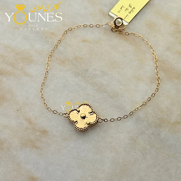 دستبند ونکلیف تک گل طلا